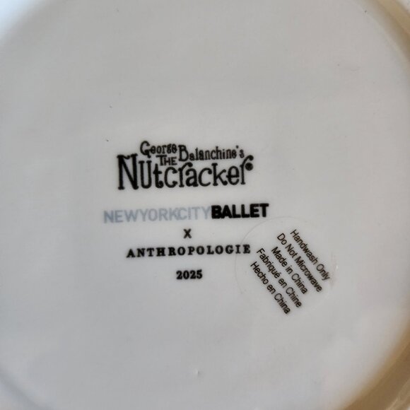 Anthropologie New York City Ballet Plate Snowflake New - Picture 6 of 8